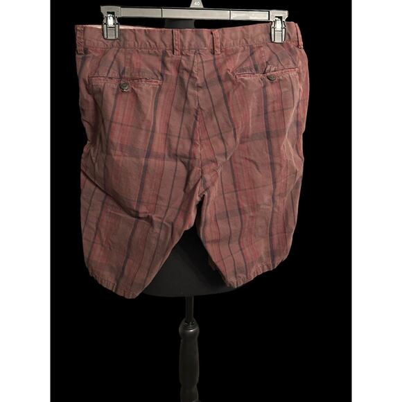 Club Monaco Mens Size 33 Flat Front Multicolor Striped Shorts - Picture 4 of 8